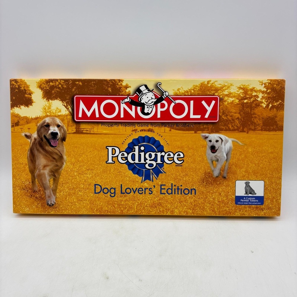 Monopoly Pedigree Dog Lover's Edition COMPLETE USAopoly 2002 Animals Pets